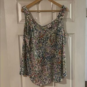CAbi Multicolor Floral Tank Top
